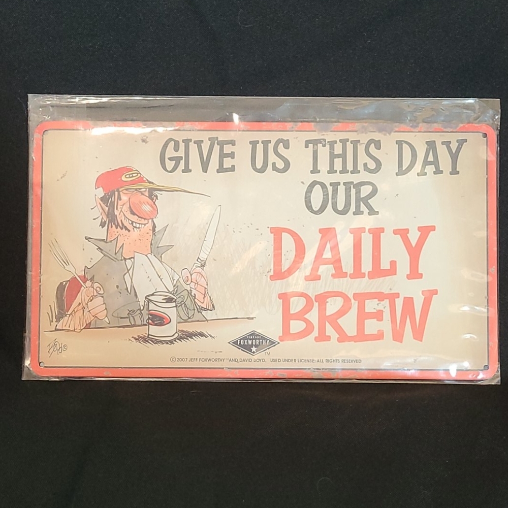 NWT Funny Man Cave Tin Sign
